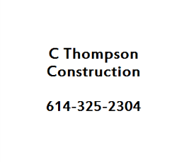 C Thompson Construction contact information: name, business title, and phone number 614-325-2304.