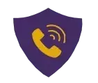 Shield with phone icon, possibly for safe communication.