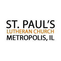 the logo for st. paul 's lutheran church in metropolitan il .
