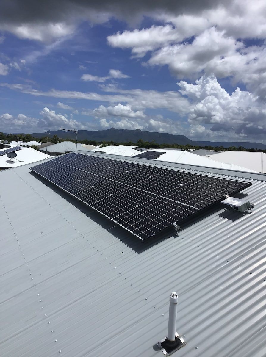 A Roof with A Lot of Solar Panels on It — Central Solar Services in Garbutt, QLD