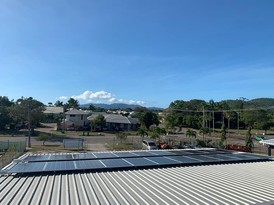 A Roof with A Lot of Solar Panels on It — Central Solar Services in Garbutt, QLD