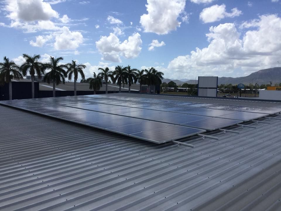 A Roof with A Lot of Solar Panels on It — Central Solar Services in Garbutt, QLD