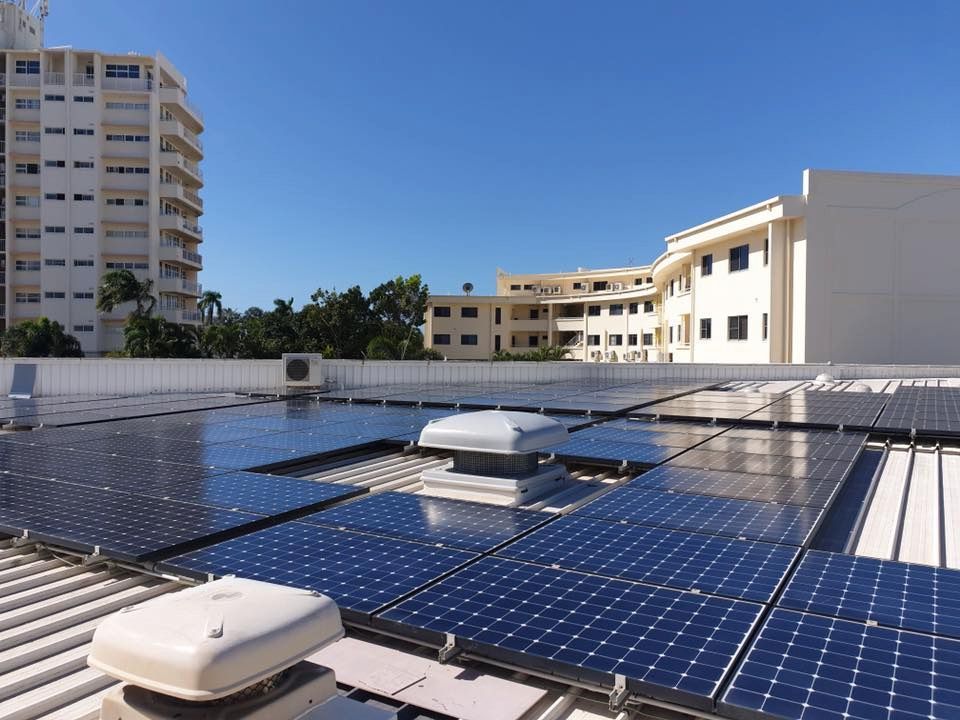 A Roof with A Lot of Solar Panels on It — Central Solar Services in Garbutt, QLD