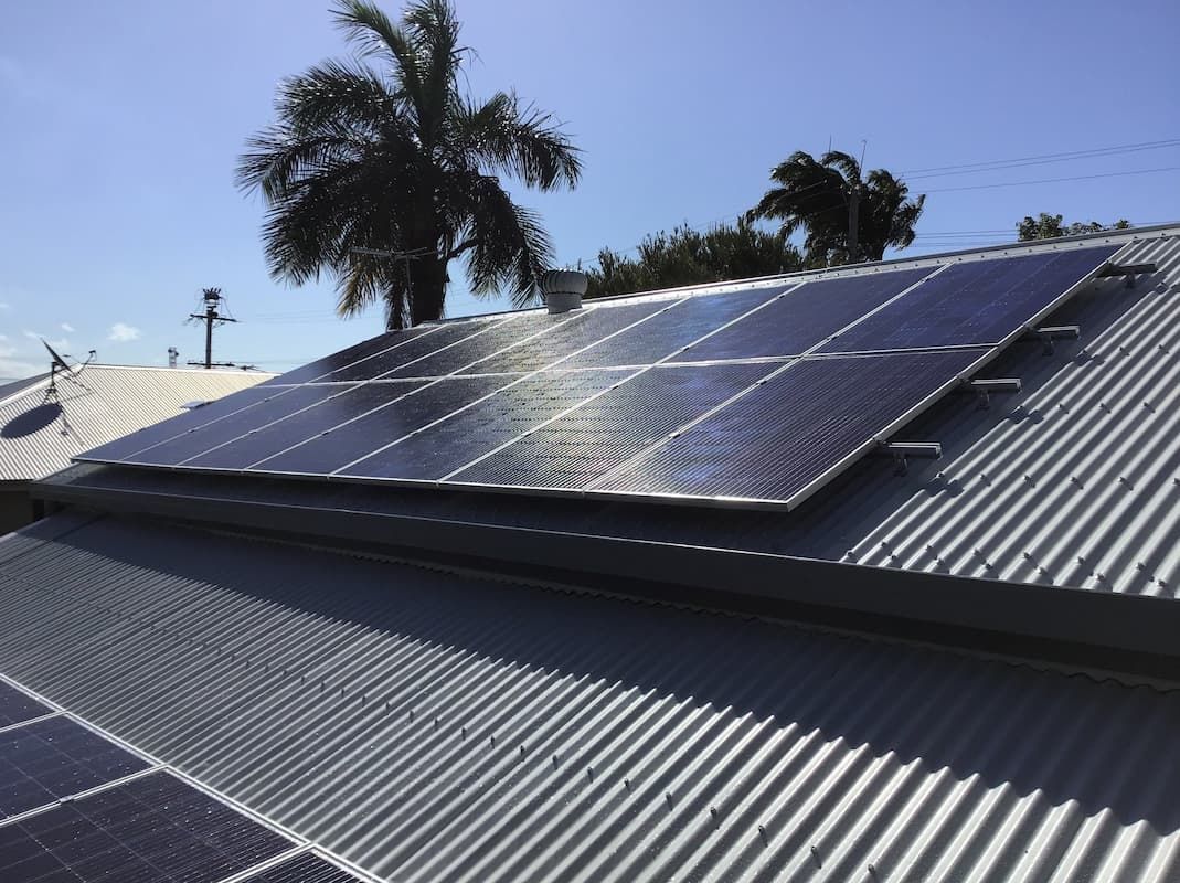 A Roof with A Lot of Solar Panels on It — Central Solar Services in Garbutt, QLD