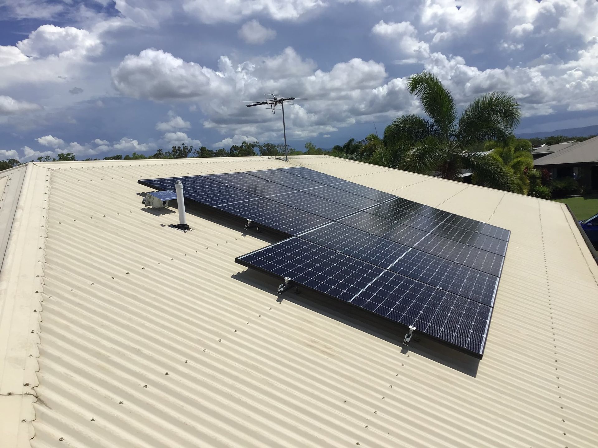 Solar Panel Installed in Rooftop