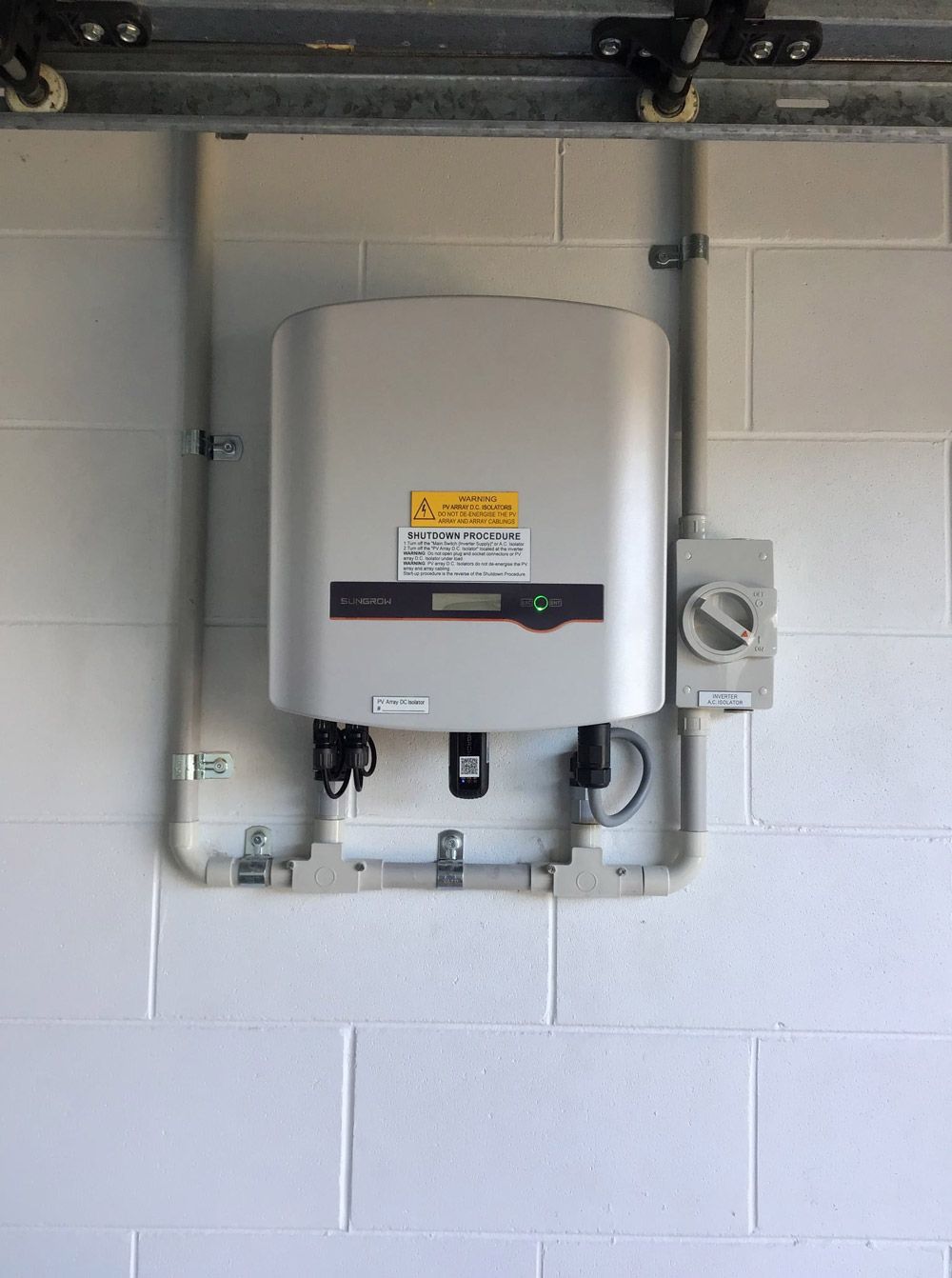 Solar Battery On Wall