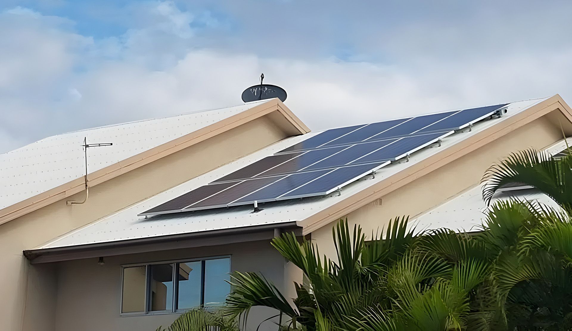 Solar Panels on a Residential Roof