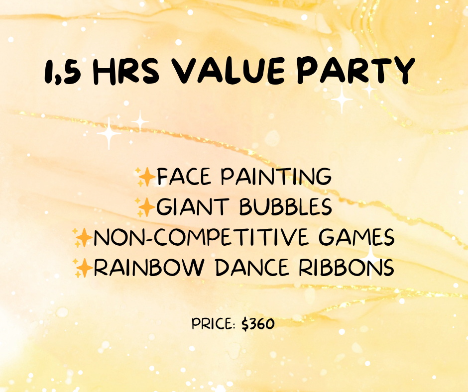 Face Painting, Giant Bubbles, Party Games and Dance Party Sydney