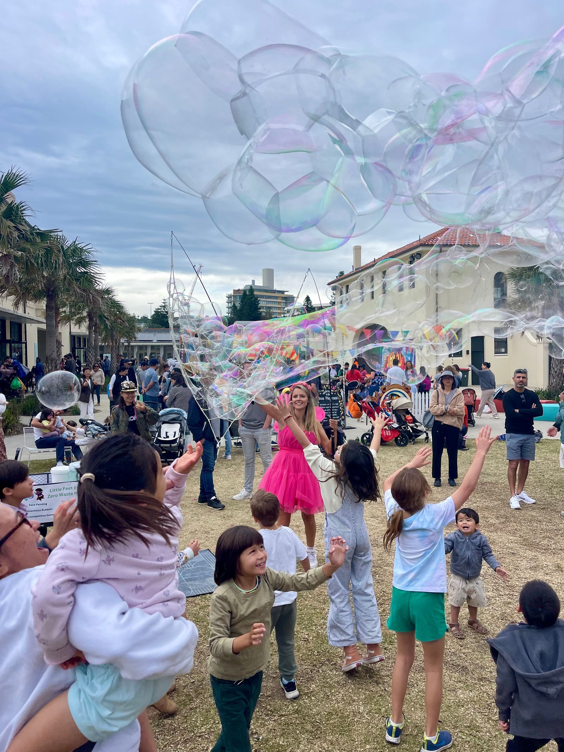 Big bubbles at Bondi festival