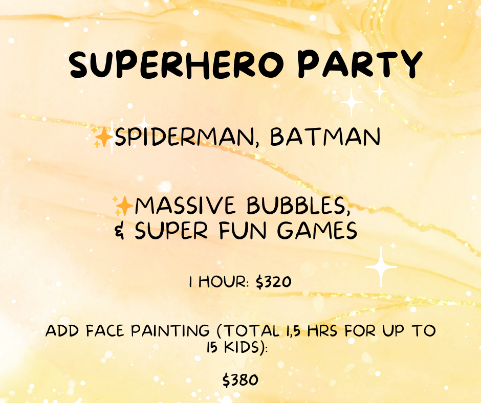 Superhero Party Sydney