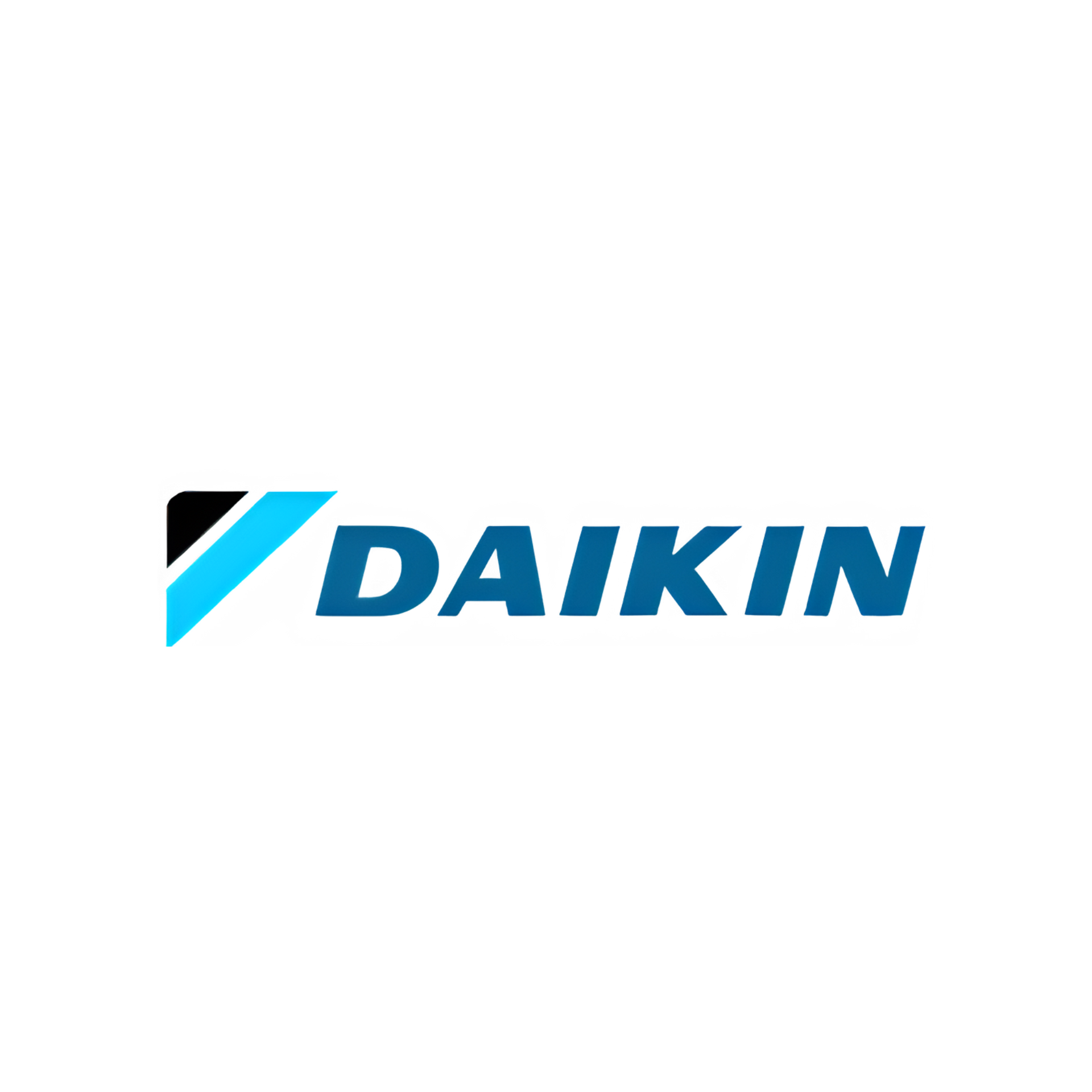 Heavy Metal HVAC LLC -Daikin logo: Blue and black chevron shape, with "DAIKIN" text in blue.