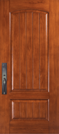 Single Door with Half Circle Fiber Glass — Detroit, MI — Protector Window & Door