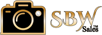 a black and gold logo for sbw sales