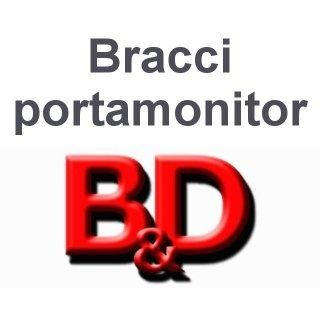 A logo for a company called braccia portamonitor