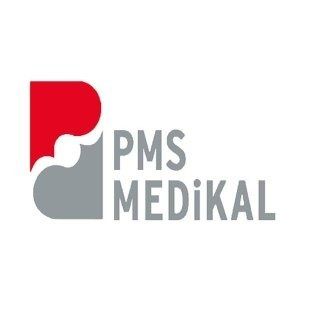 The logo for pms medikal is a red and gray logo on a white background.