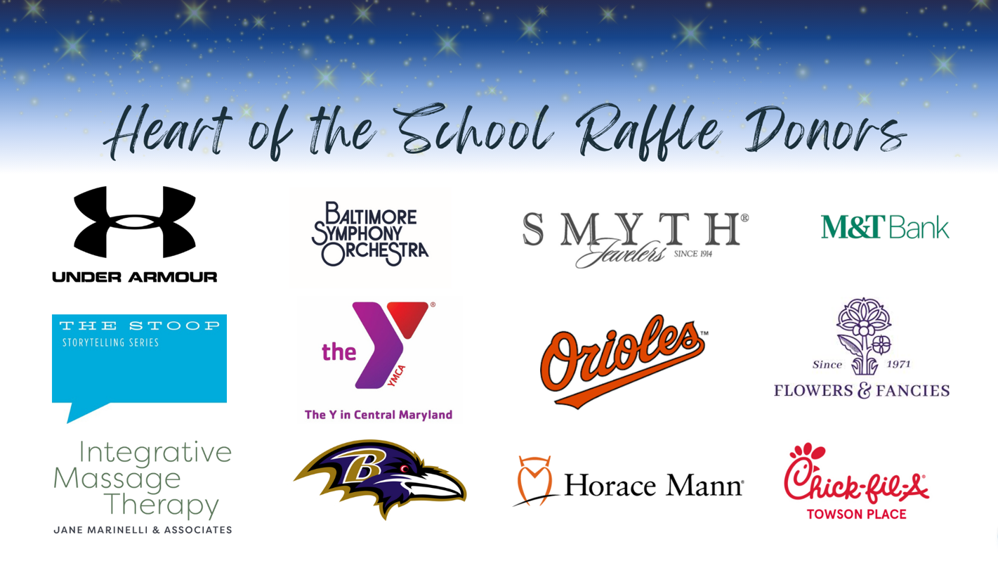 Heart of the Shools 2025 Raffle Donars