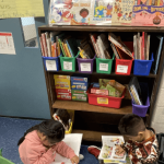 Students sitting and reading