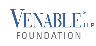 Logo for Venable LLP Foundation, with the name in blue and gray.