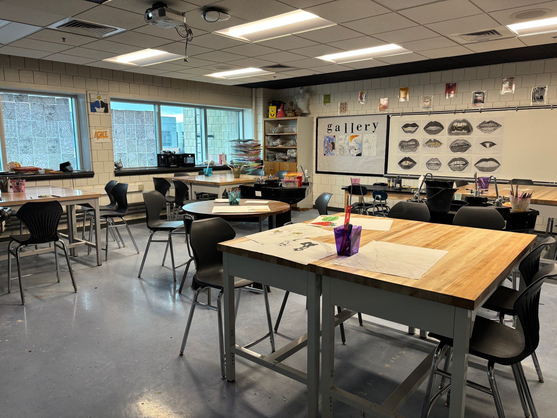 Digital Harbor High School art room furniture