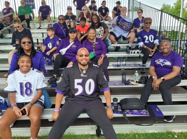 Ravens Training Camp - fans in the stands