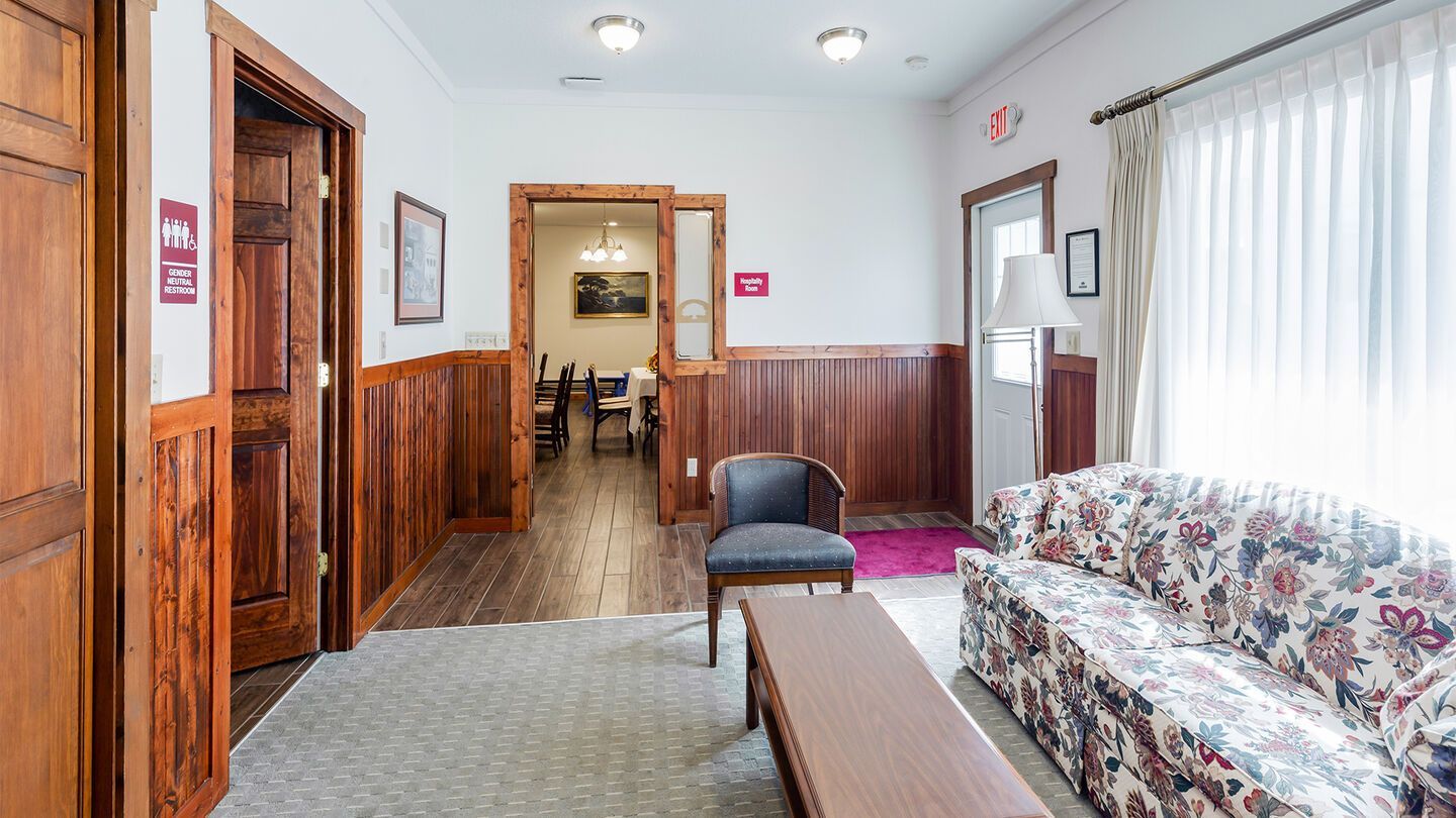 Interior and exterior photos of Showalter Blackwell Long location in Connersville, IN