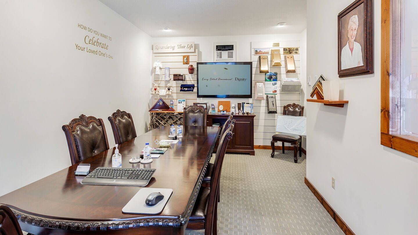 Interior and exterior photos of Showalter Blackwell Long location in Connersville, IN