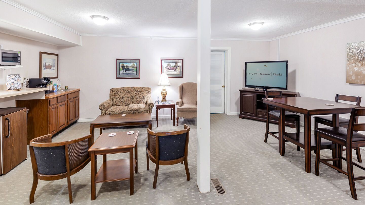 Interior and exterior photos of Showalter Blackwell Long location in Connersville, IN