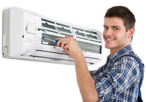 Technician Repairing Air Conditioner — Murfreesboro, TN — Fann's Air Conditioning & Heating Co.