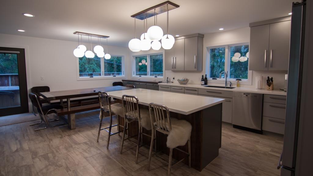 Kitchen design and construction Ellicottville NY project done by philip vogt construction