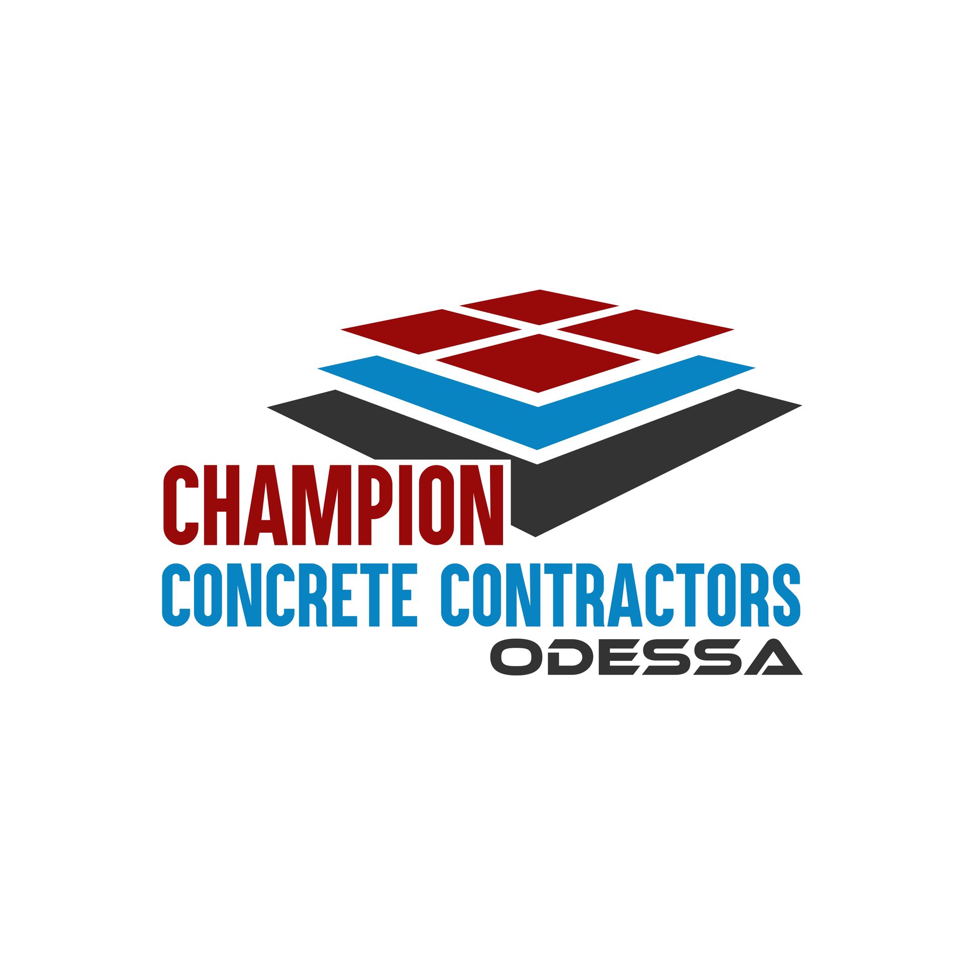 Champion Concrete Contractors Odessa Texas Official Logo