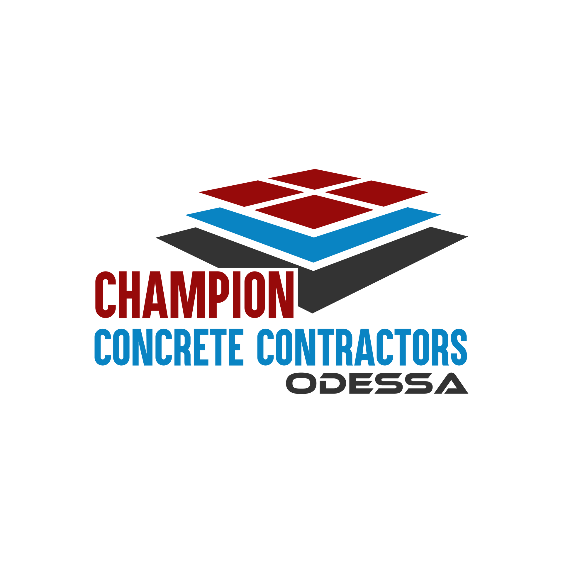 Champion Concrete Contractors Odessa Texas Clear Logo