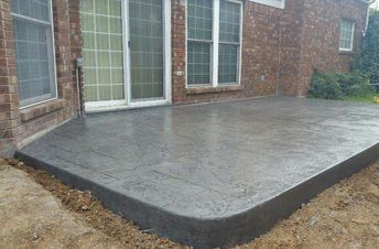 stamped patio from concrete companies in Midland TX
