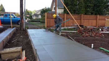 adding on to new concrete driveway