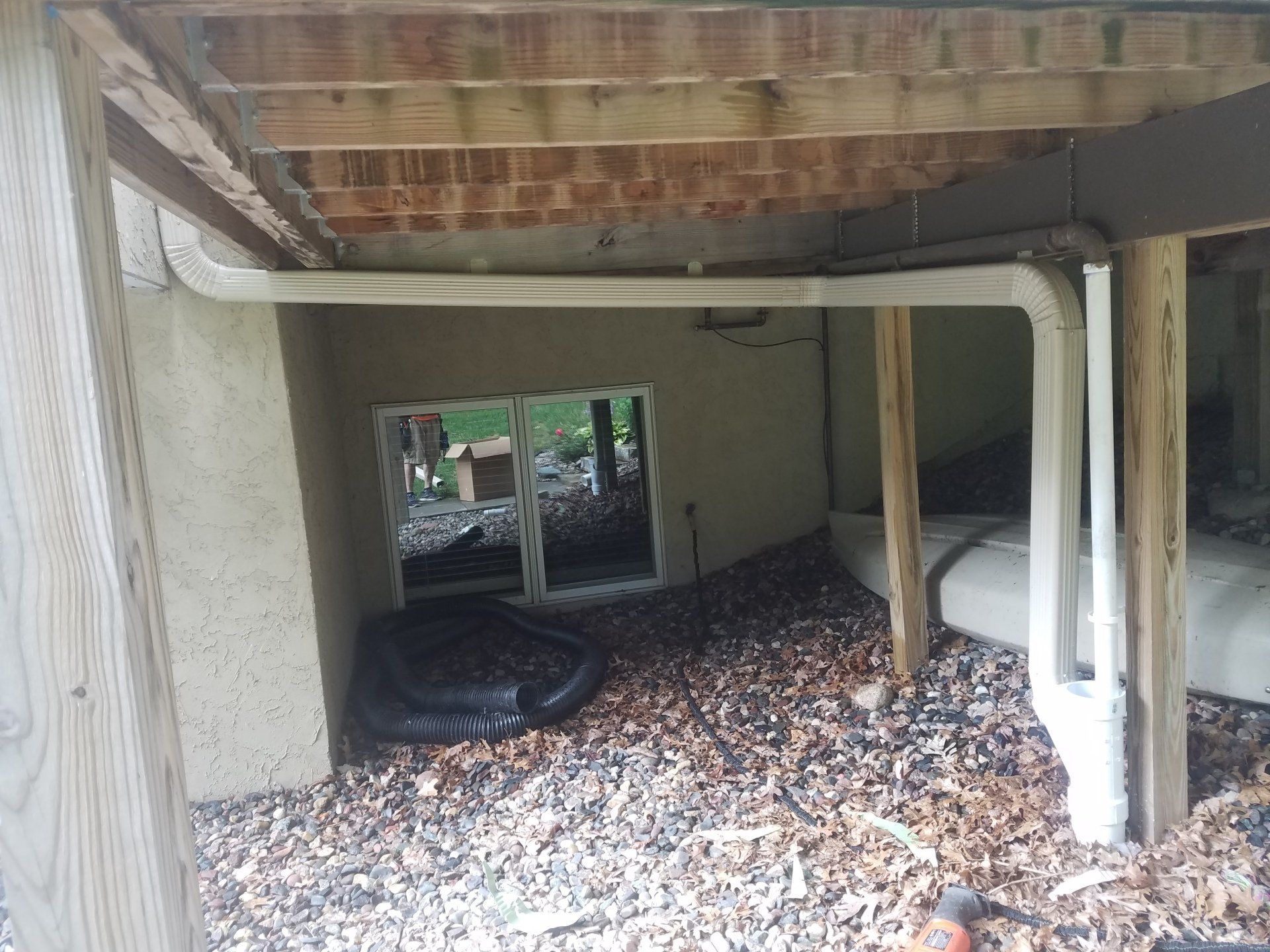 Downspouts — Gutter full of leaves in Savage, MN