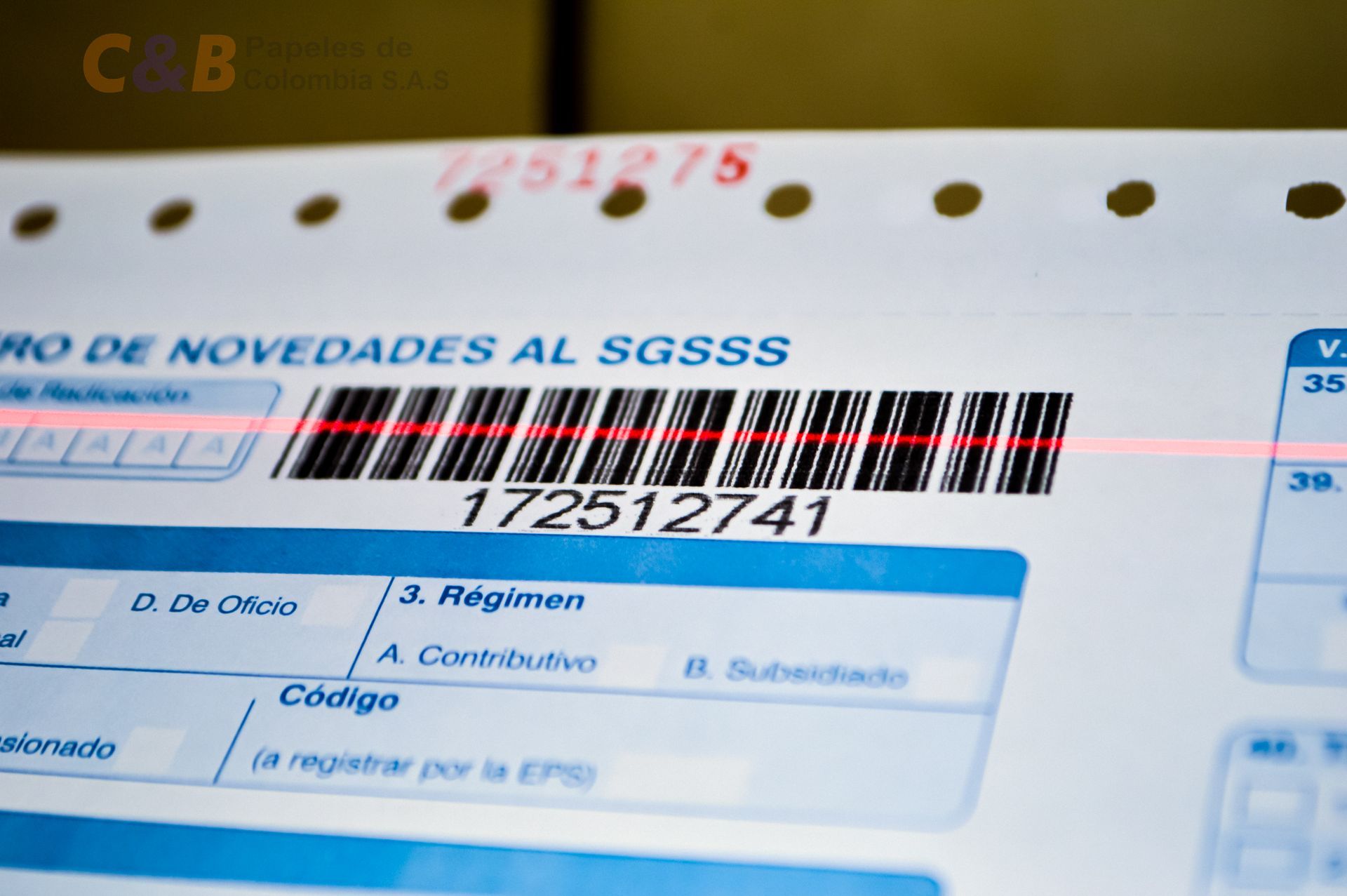 Fotografía formas continuas codigos de barras