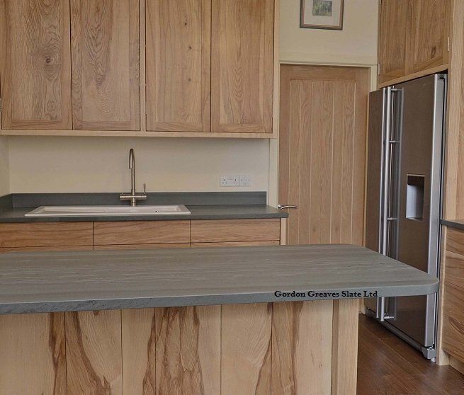 Westmorland Broughton Moor Green worktops