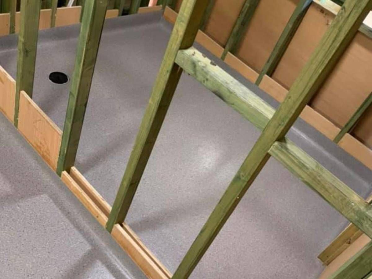 Derbyshire Flooring Specialists cap coving non slip wet room flooring