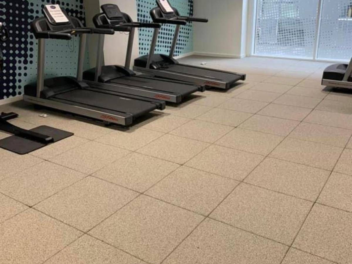 Derbyshire Flooring Specialists rubber floor at a gym in Derby