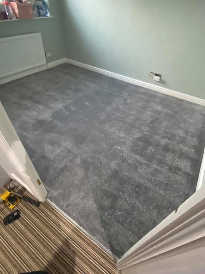 Derbyshire Flooring Specialists new grey carpet in Derby