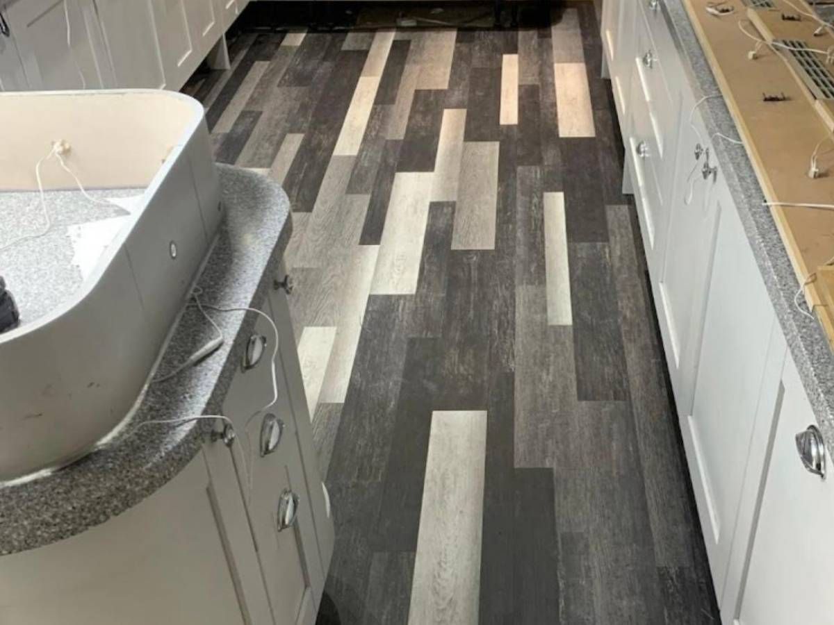 Derbyshire flooring specialists herringbone LVT flooring