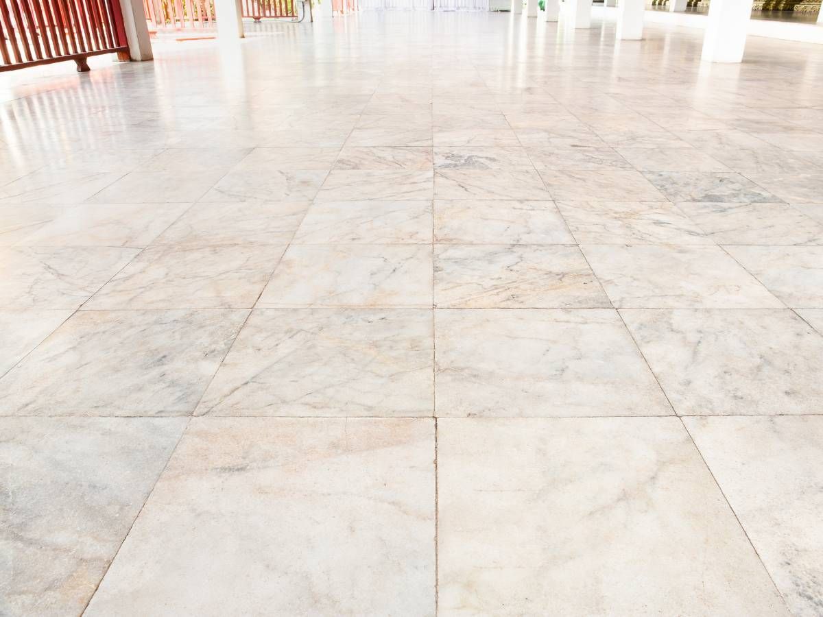 Derbyshire Flooring Specialists porcelain floor tiles at a business in Derby