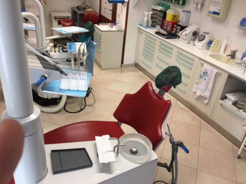 Riunito odontoiatrico nello studio dentistico