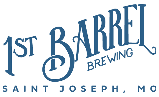 The logo for 1st barrel brewing in saint joseph mo