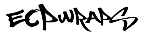 EC Wraps logo in a stylized, black script.