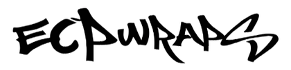 EC Wraps logo in a stylized, black script.