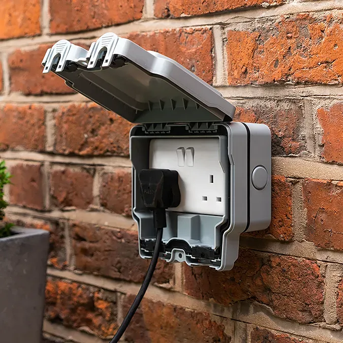 Crossley Electrical Icon. Electrician Supplying Outside Sockets in Todmorden