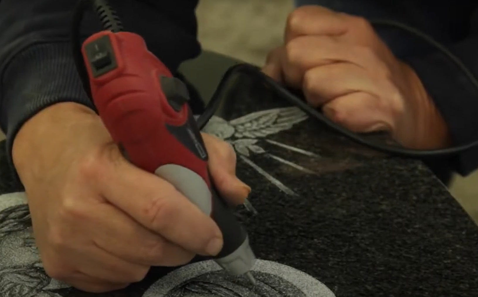 Gravestone with two columns: Janina (Feb. 24, 1951) and Frank (May 2, 1941) identified as wife/husband.