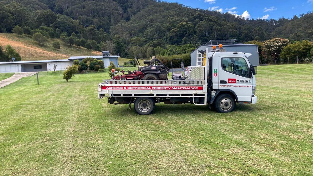 All Assist Truck Loading With Lawn Mower Equipment — All Assist In Bonville NSW