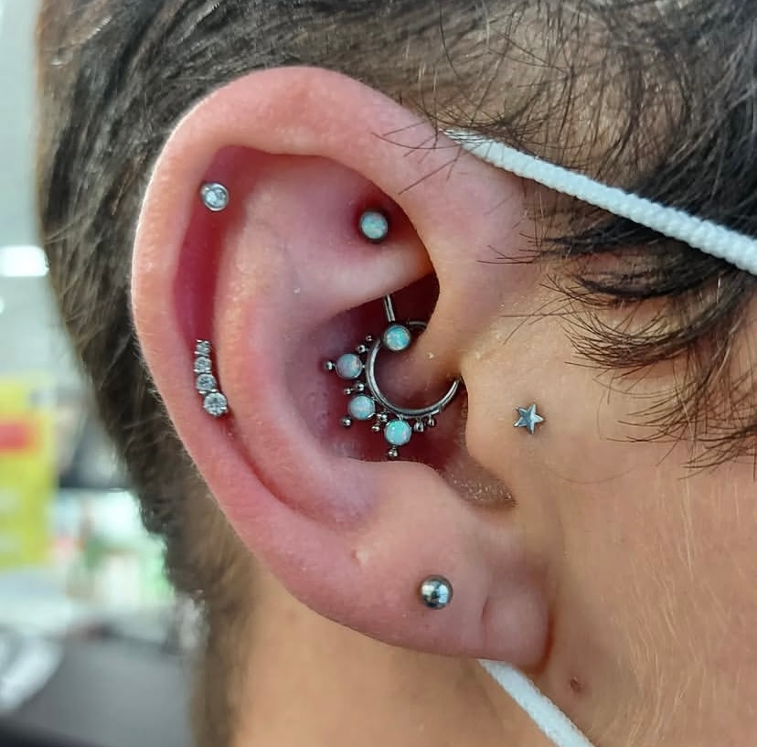 multiple ear piercings