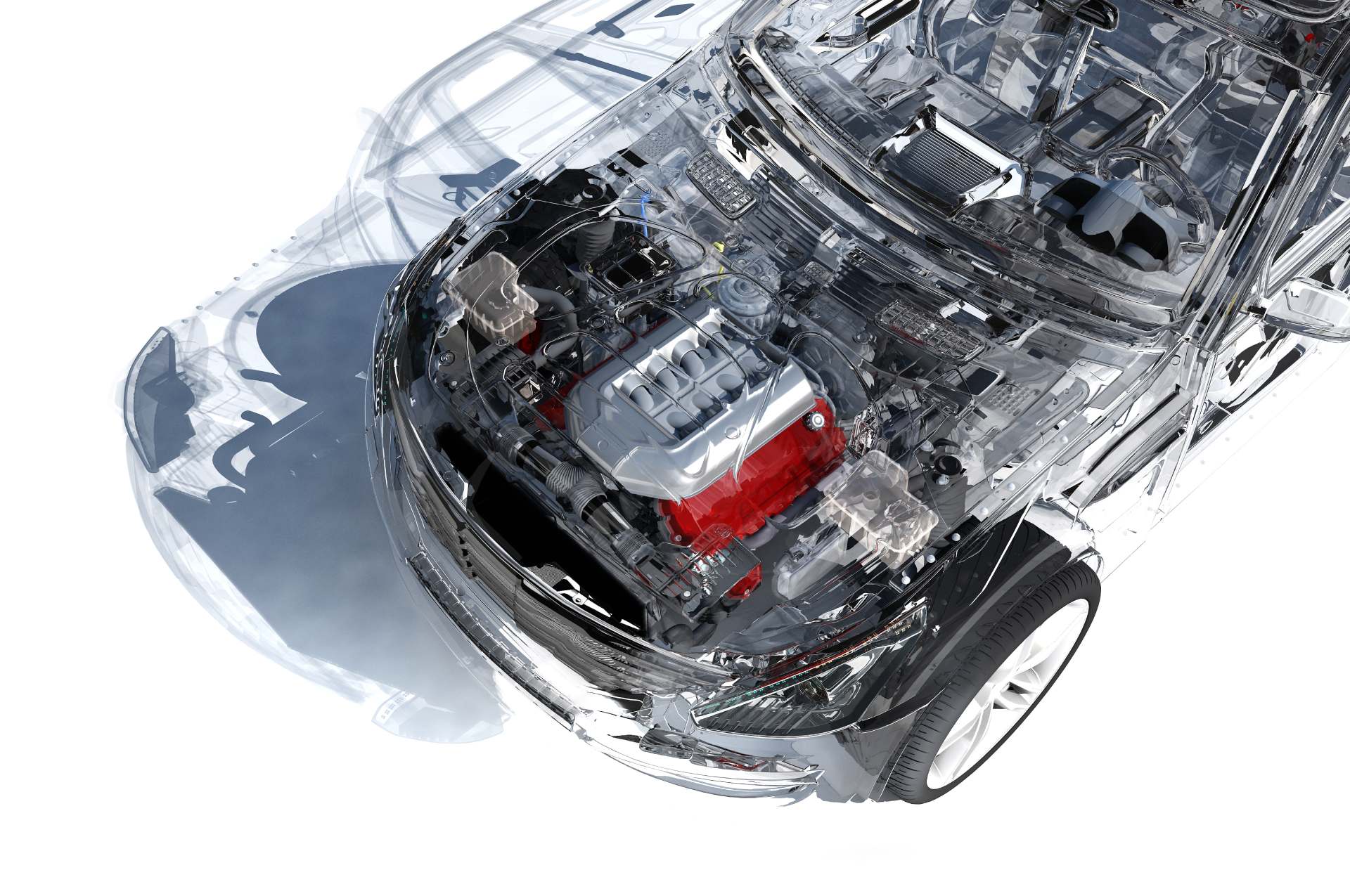 raffigurazione di un motore auto